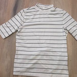 White striped tee shirt